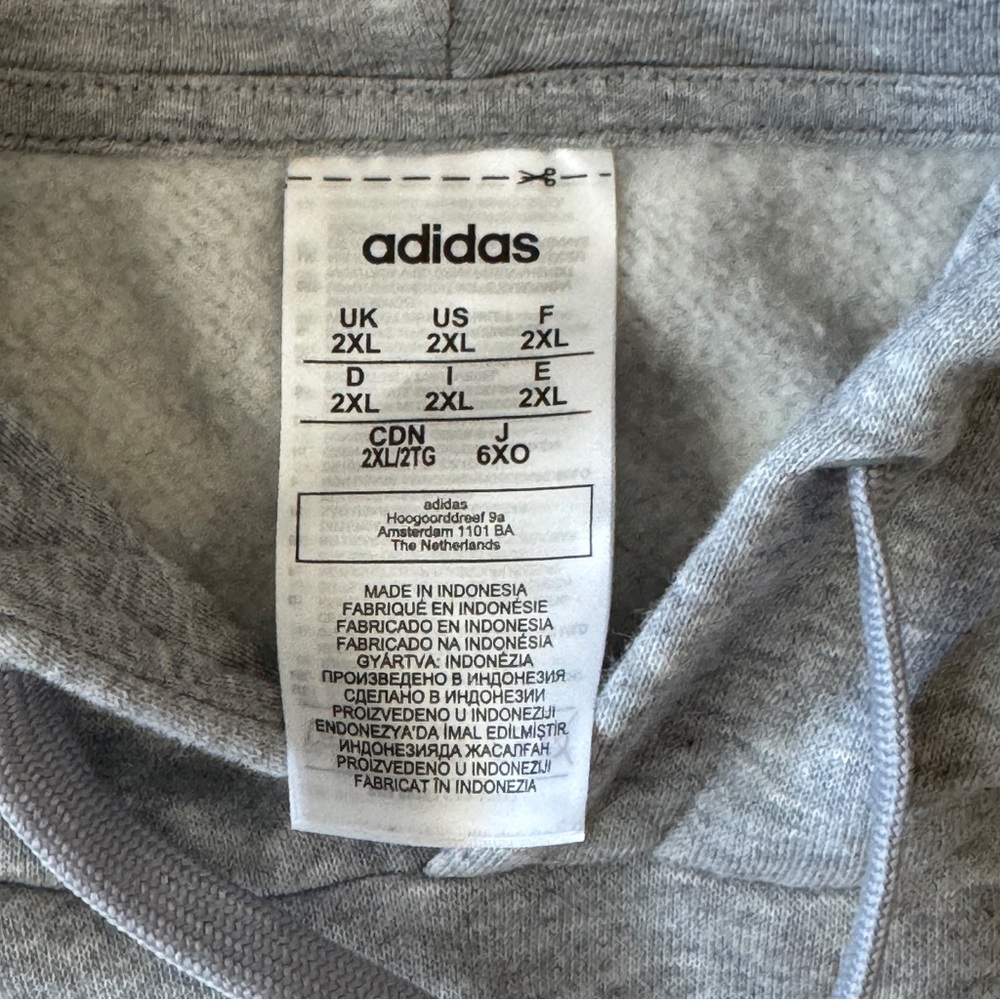Adidas Gray Womans Hoodie 2XL - Picture 7 of 7